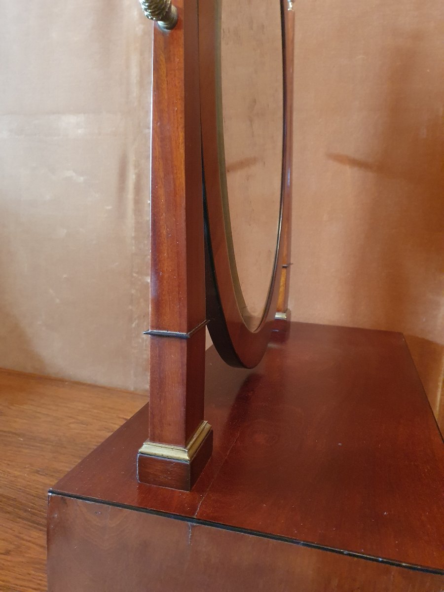 Psyché de table , Acajou , XIX°.  -photo-4