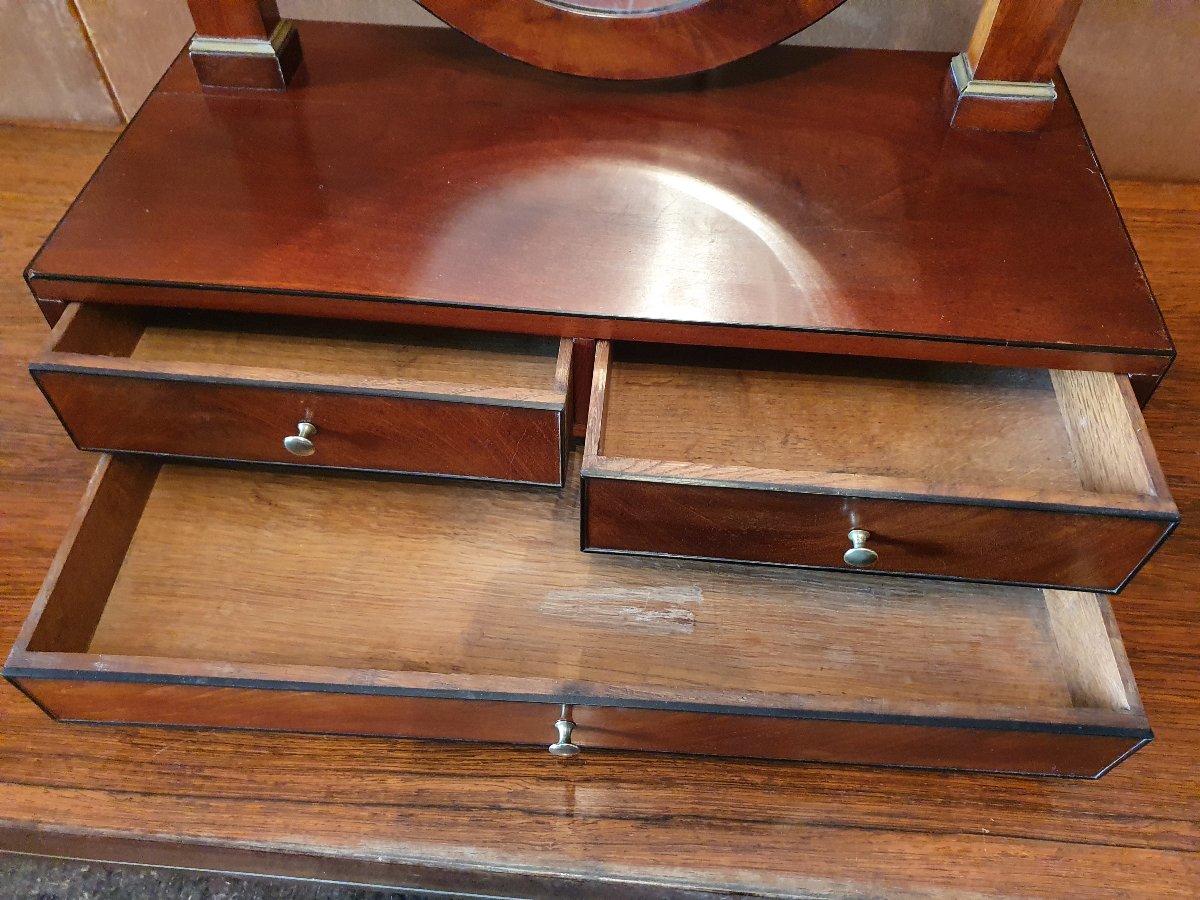 Psyché de table , Acajou , XIX°.  -photo-8