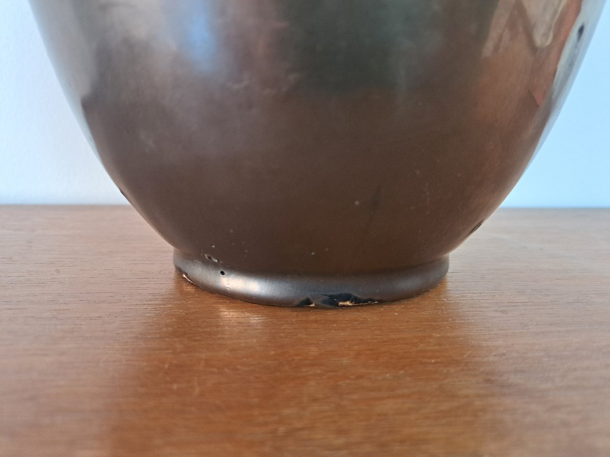 Charles Greber, Art Deco Vase, Beauvais Stoneware, 20th Century.-photo-3