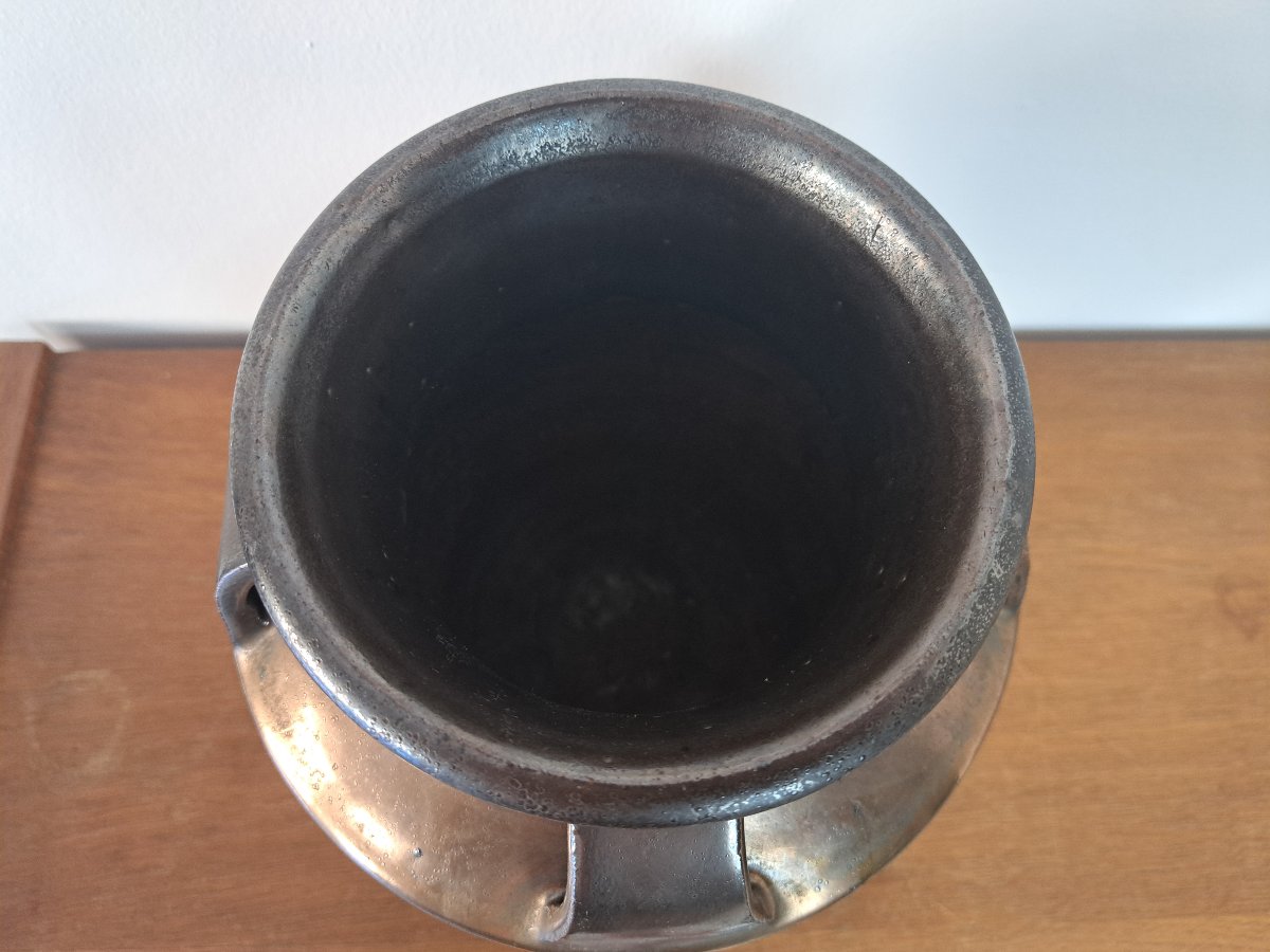 Charles Greber, Art Deco Vase, Beauvais Stoneware, 20th Century.-photo-5