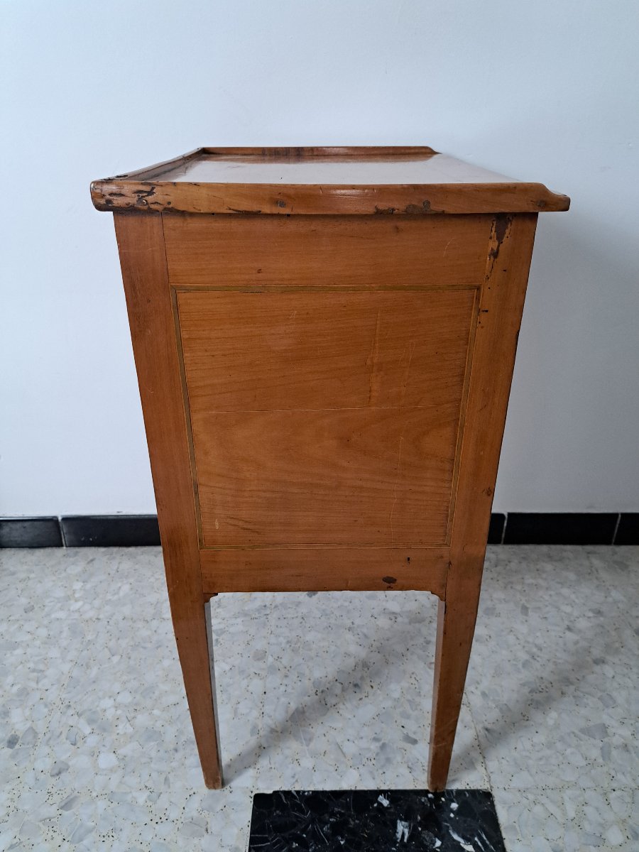 Table chiffonnière ,  Merisier , Fin XVIII°/Début XIX°. -photo-1