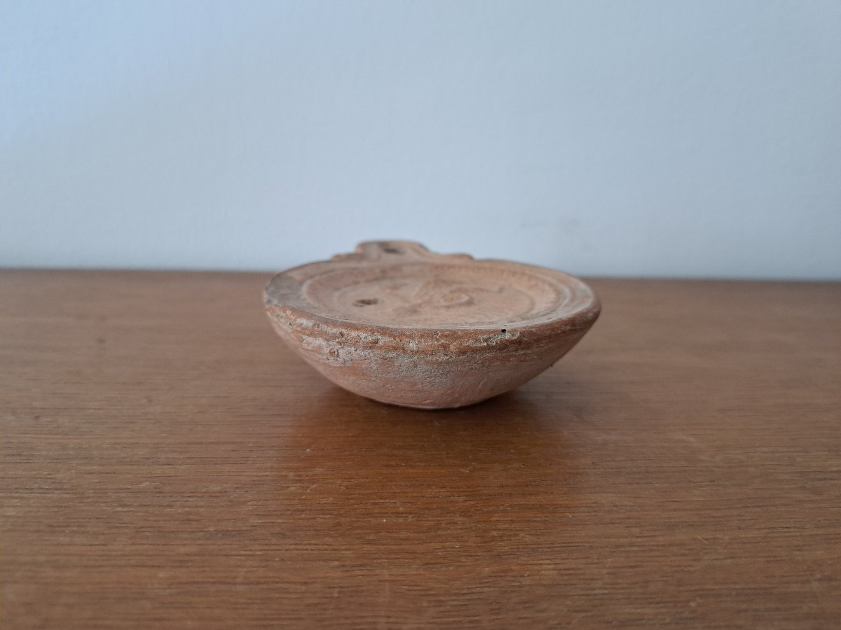 Oil Lamp, Terracotta, Roman Period. -photo-4