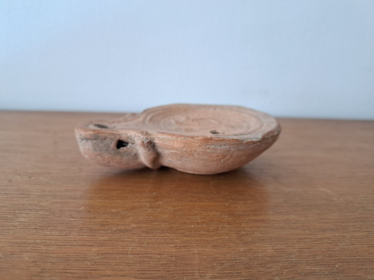 Oil Lamp, Terracotta, Roman Period. -photo-2