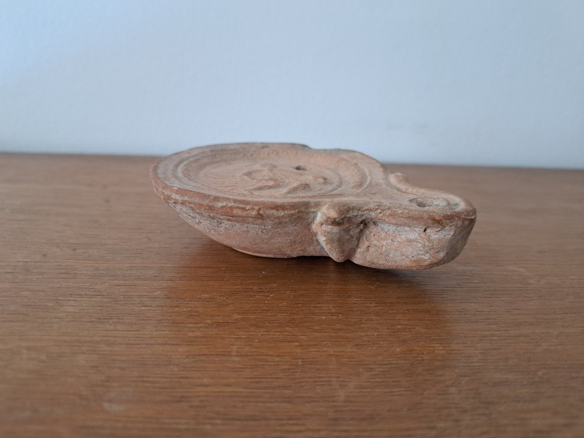 Oil Lamp, Terracotta, Roman Period. -photo-4