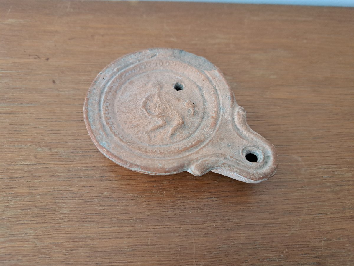 Oil Lamp, Terracotta, Roman Period. 