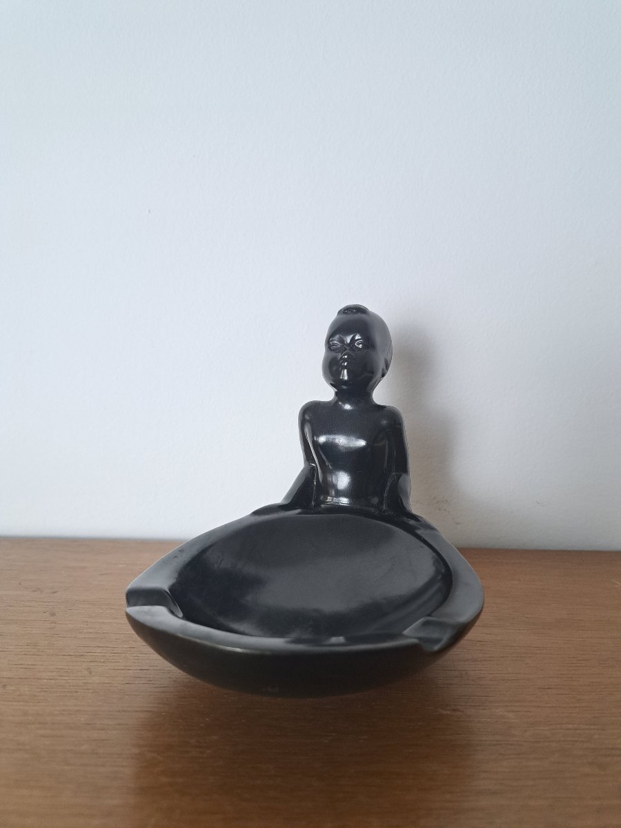 Pierre Meauzé For Villeroy & Boch, Congo Ashtray, Ceramic, 20th Century. -photo-2