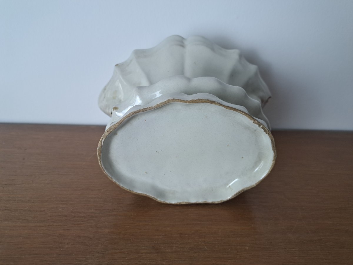 Moustiers , Bouquetière , Faïence blanche , XVIII°. -photo-6