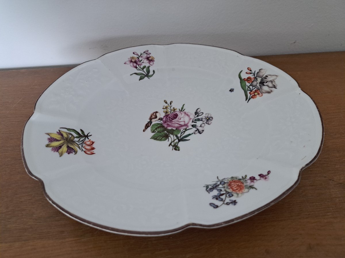 Meissen , Assiette plate , Porcelaine , Gotzkowsky , XVIII°. -photo-2
