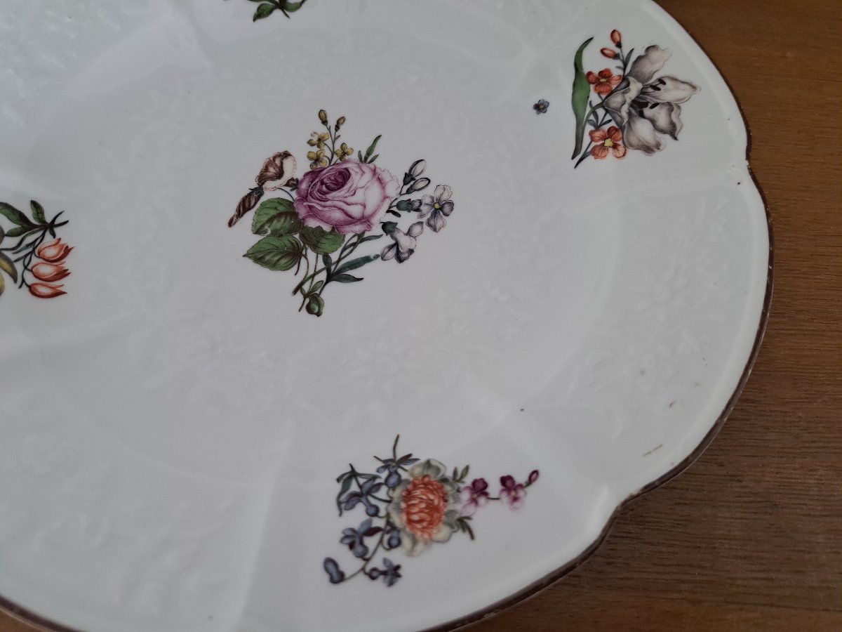 Meissen , Assiette plate , Porcelaine , Gotzkowsky , XVIII°. -photo-4