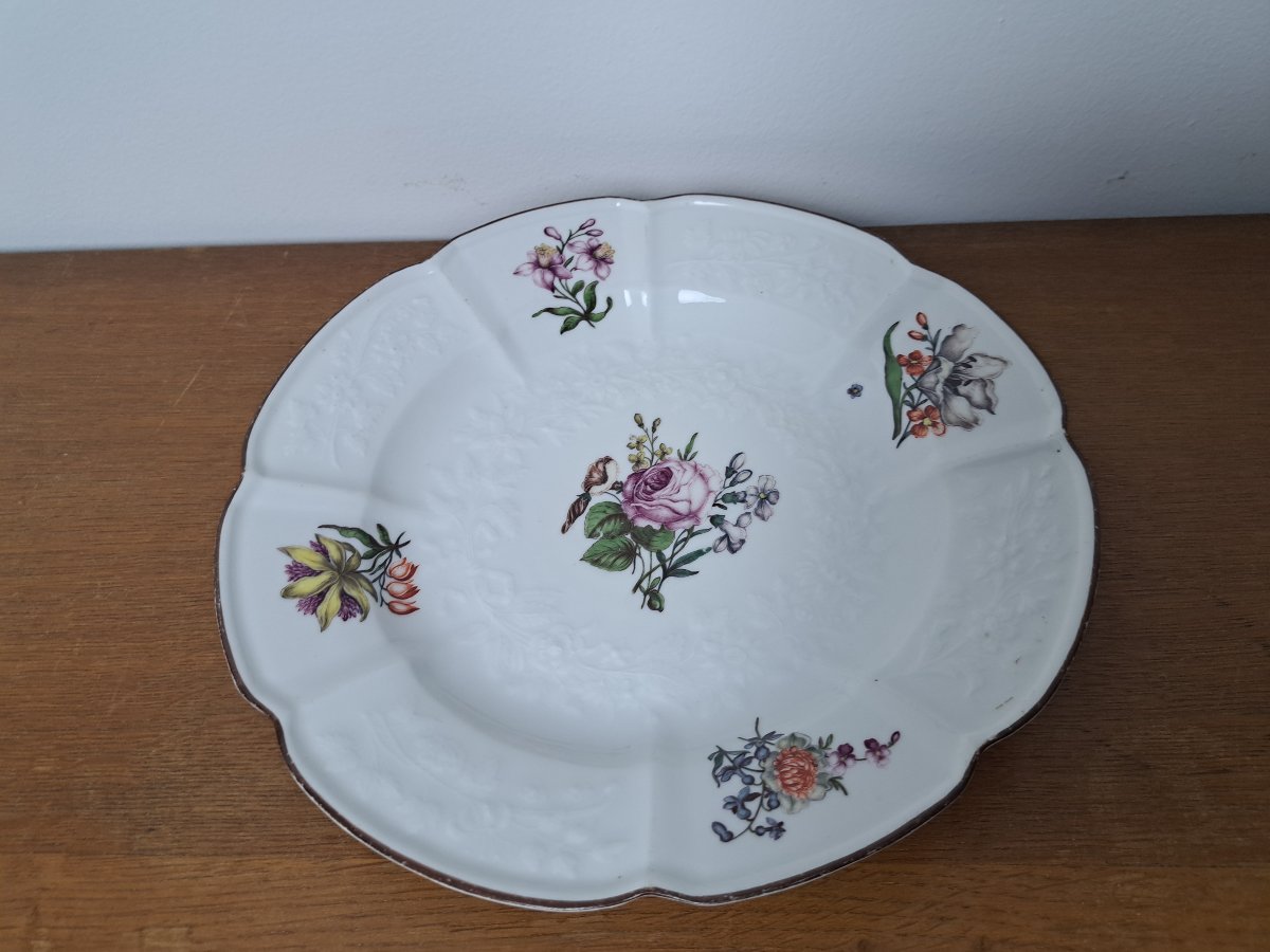 Meissen , Assiette plate , Porcelaine , Gotzkowsky , XVIII°. -photo-2