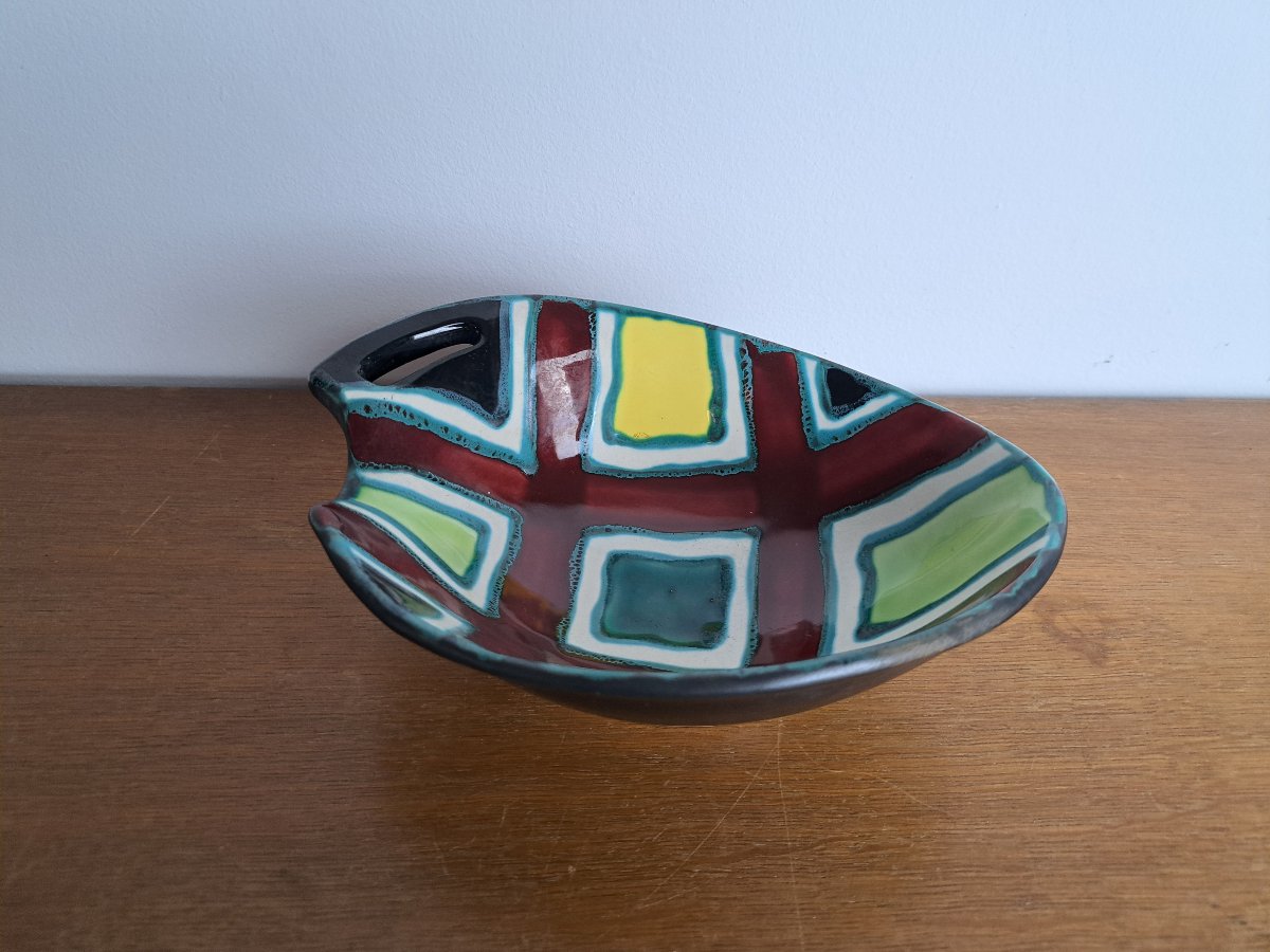 Gabriel Fourmaintraux, Trays, Ceramic, 1950s. 