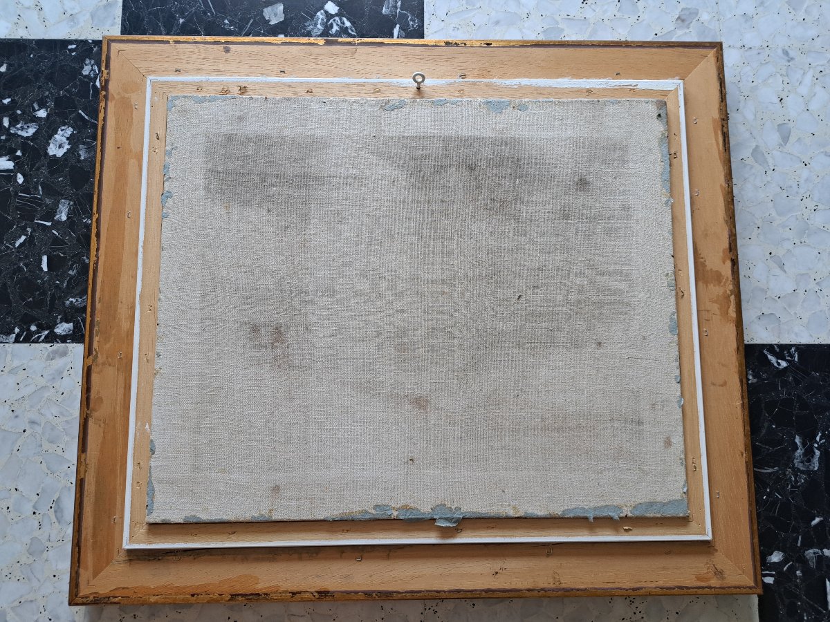 D'après Auguste Legrand , Virgile écrit son testament , Broderie , XIX°. -photo-8