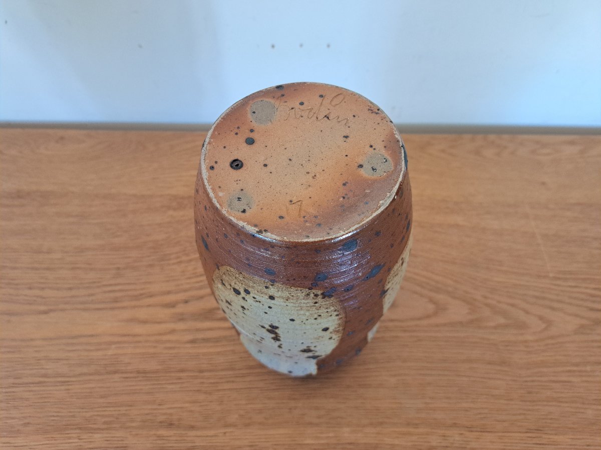 André Bodin, La Borne, Vase, Ceramic, 20th Century.-photo-3