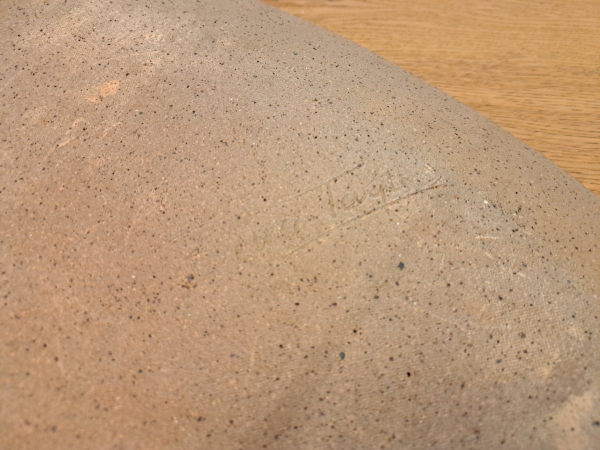 Bruce Taylor, Large Glazed Stoneware Dish, 20th Century.-photo-4