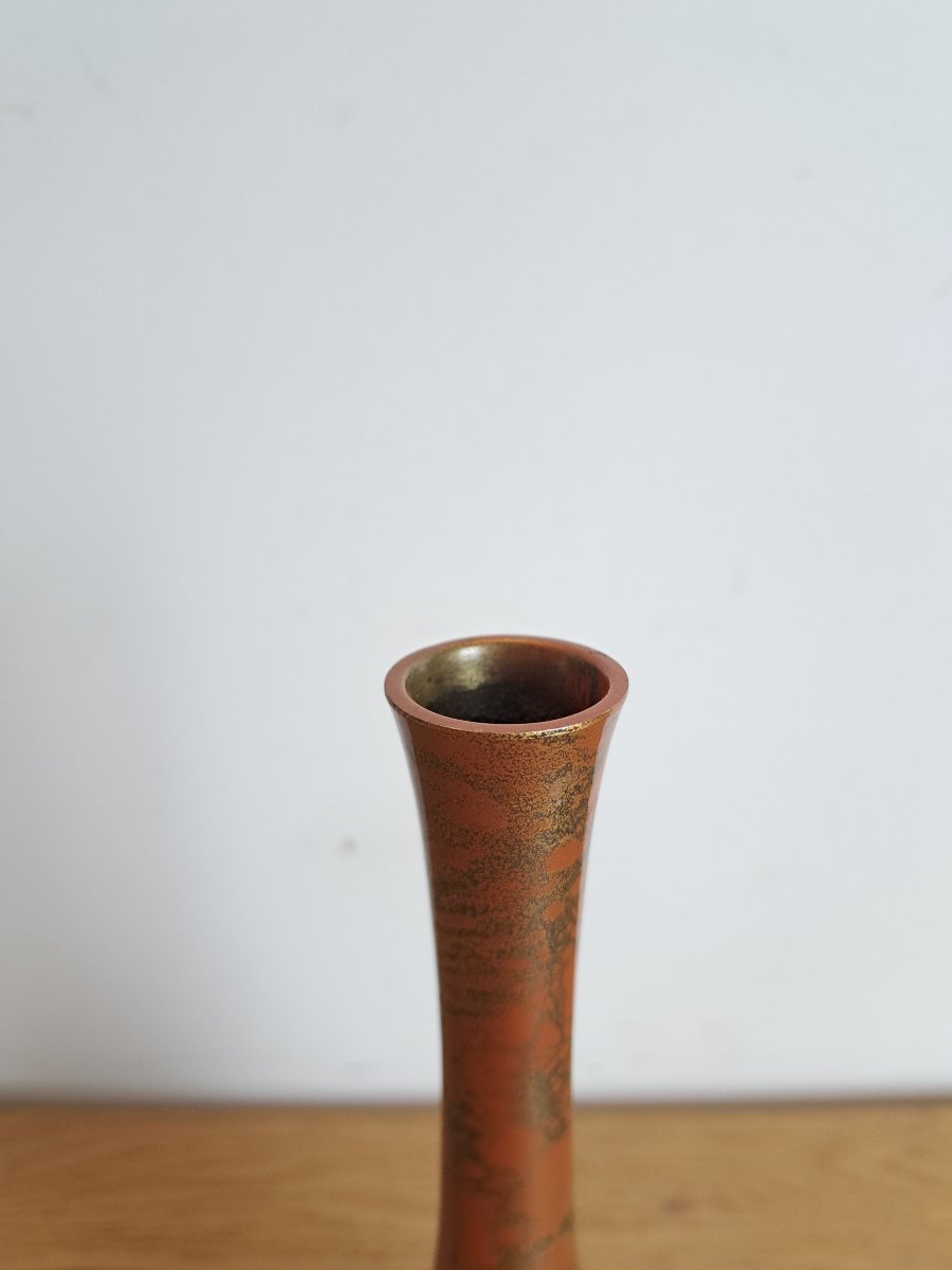 Japan, Long-necked Vase, Murashido, 20th Century.-photo-4
