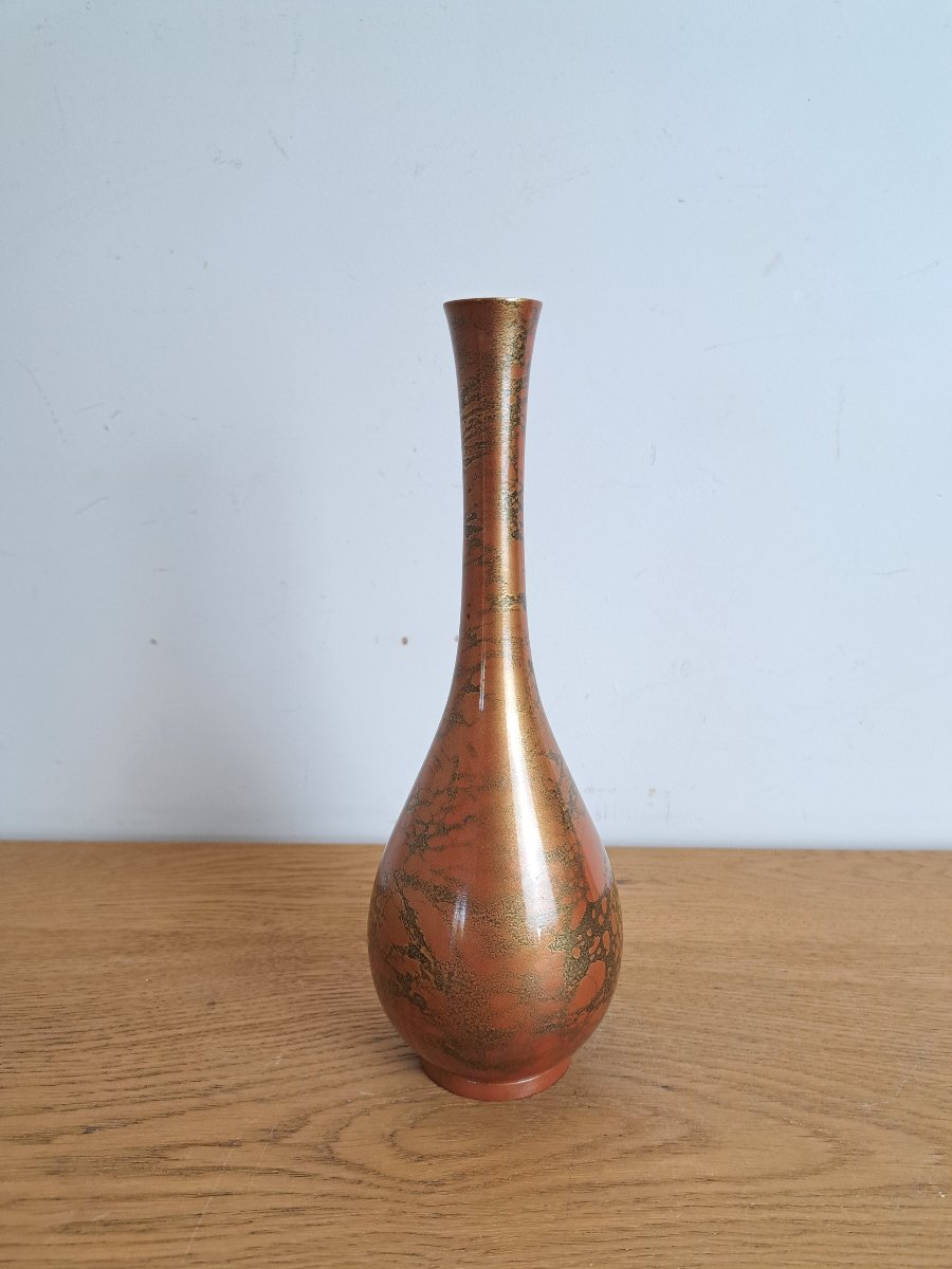 Japan, Long-necked Vase, Murashido, 20th Century.