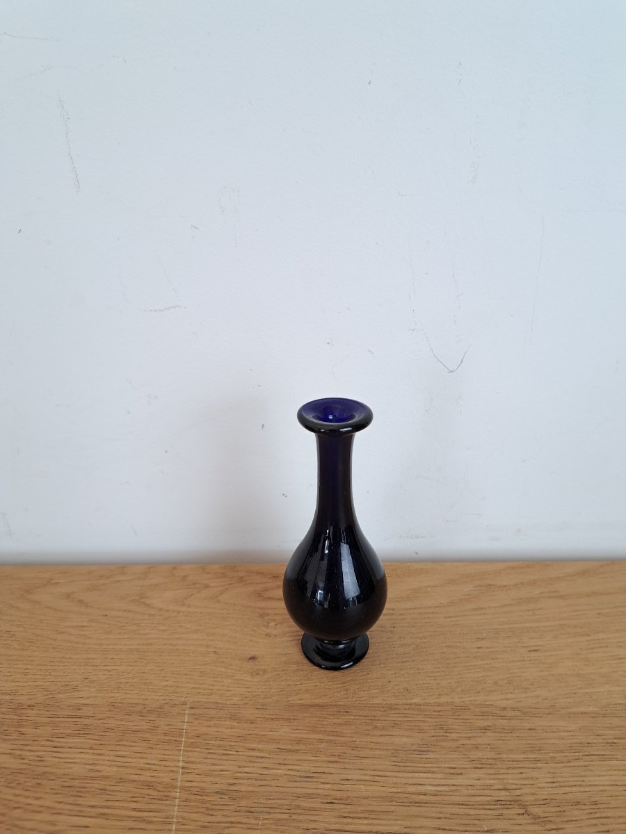 Small Bottle, Blue Glass, Late 18th Century/early 19th Century. -photo-2