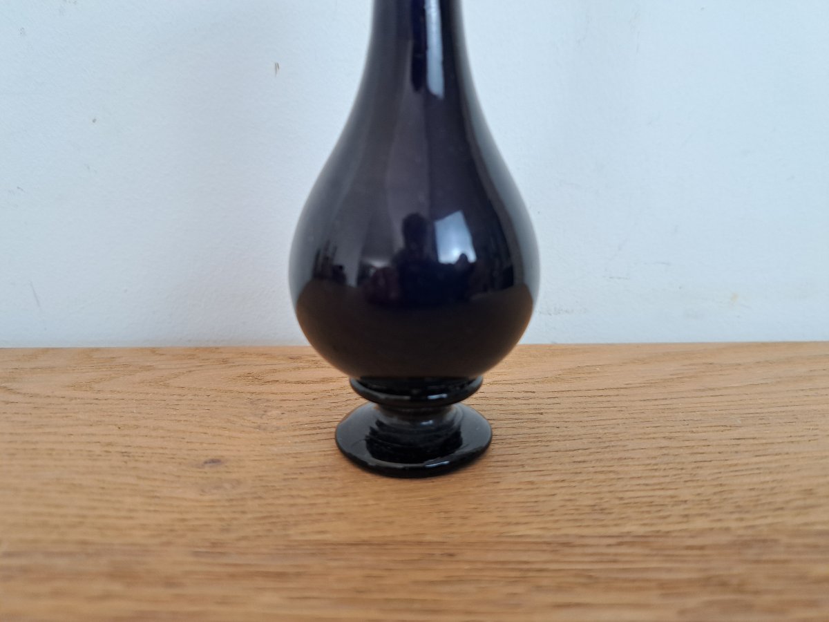 Small Bottle, Blue Glass, Late 18th Century/early 19th Century. -photo-4