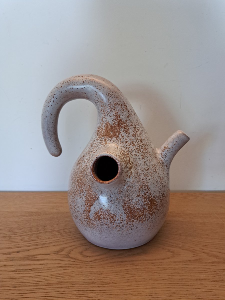 Jean De Lespinasse, "eau De Vie," Coloquinte Bottle, Ceramic, 20th Century. -photo-3