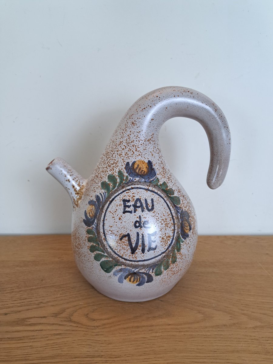 Jean De Lespinasse, "eau De Vie," Coloquinte Bottle, Ceramic, 20th Century. 