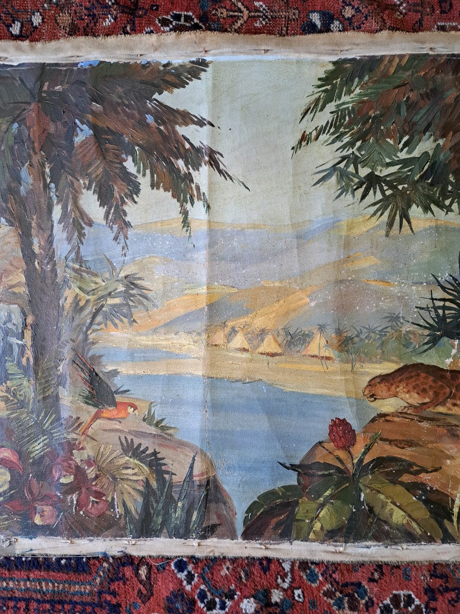Jungle Landscape, Oil On Canvas, Signed, XX. -photo-6