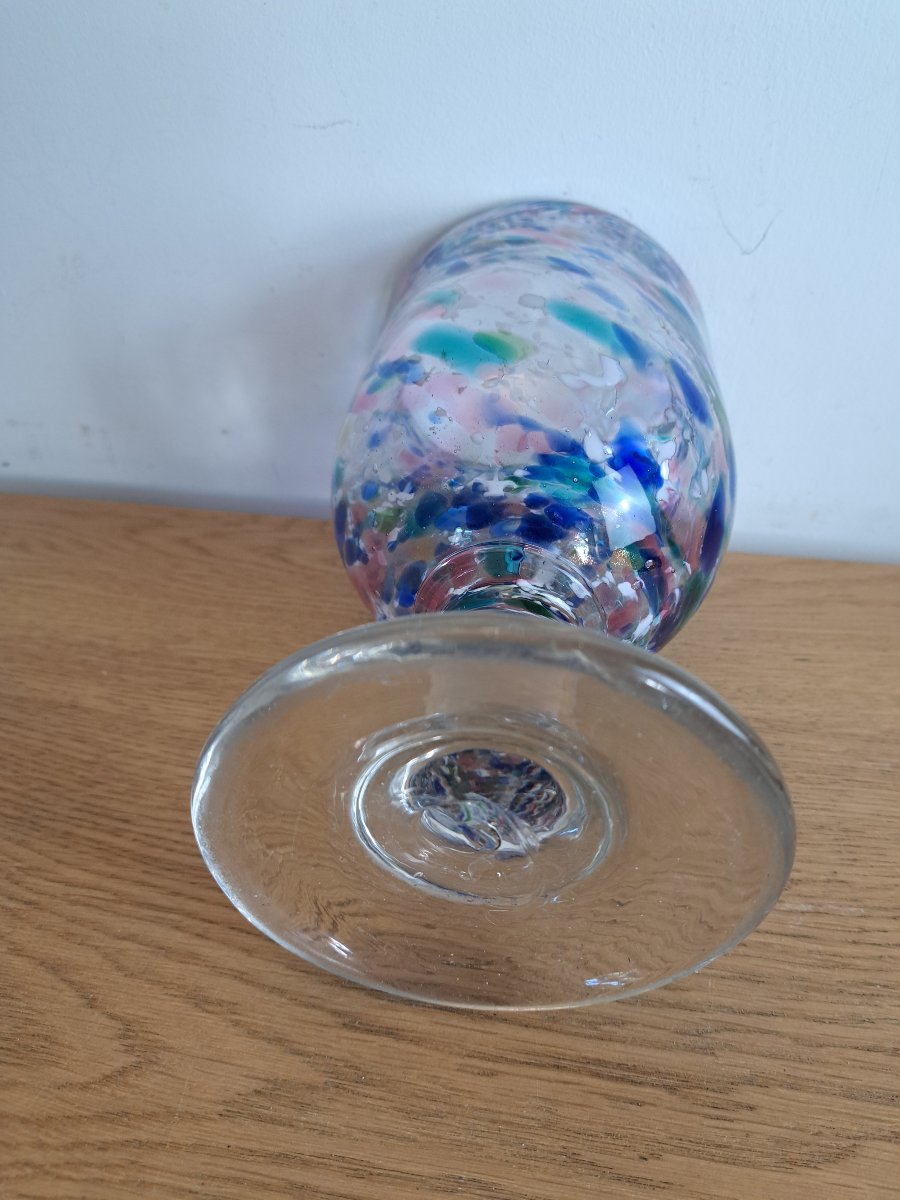 Clichy Glassworks, Vase, Blown Glass, 19th Century-photo-2