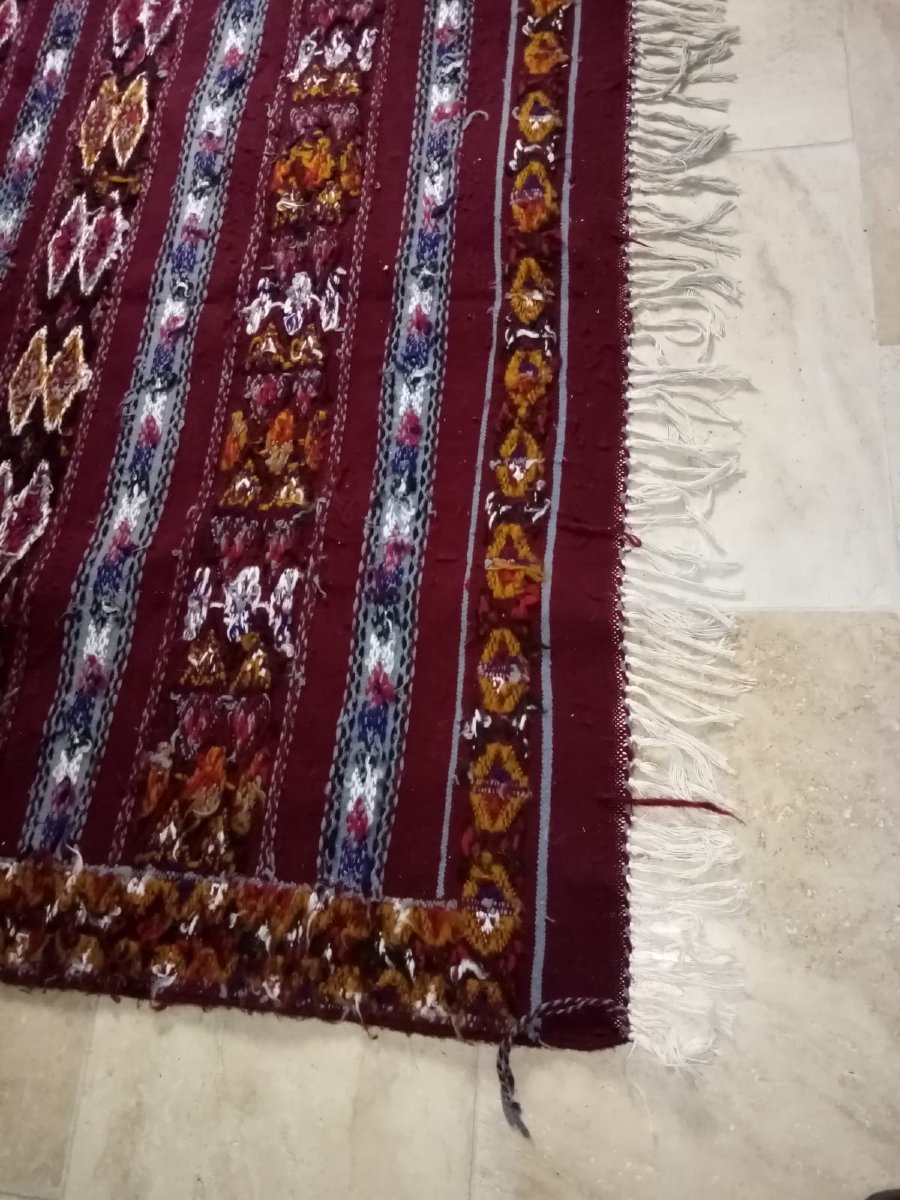 Tapis , Kilim , Laine , Tunisie , XX°. -photo-1