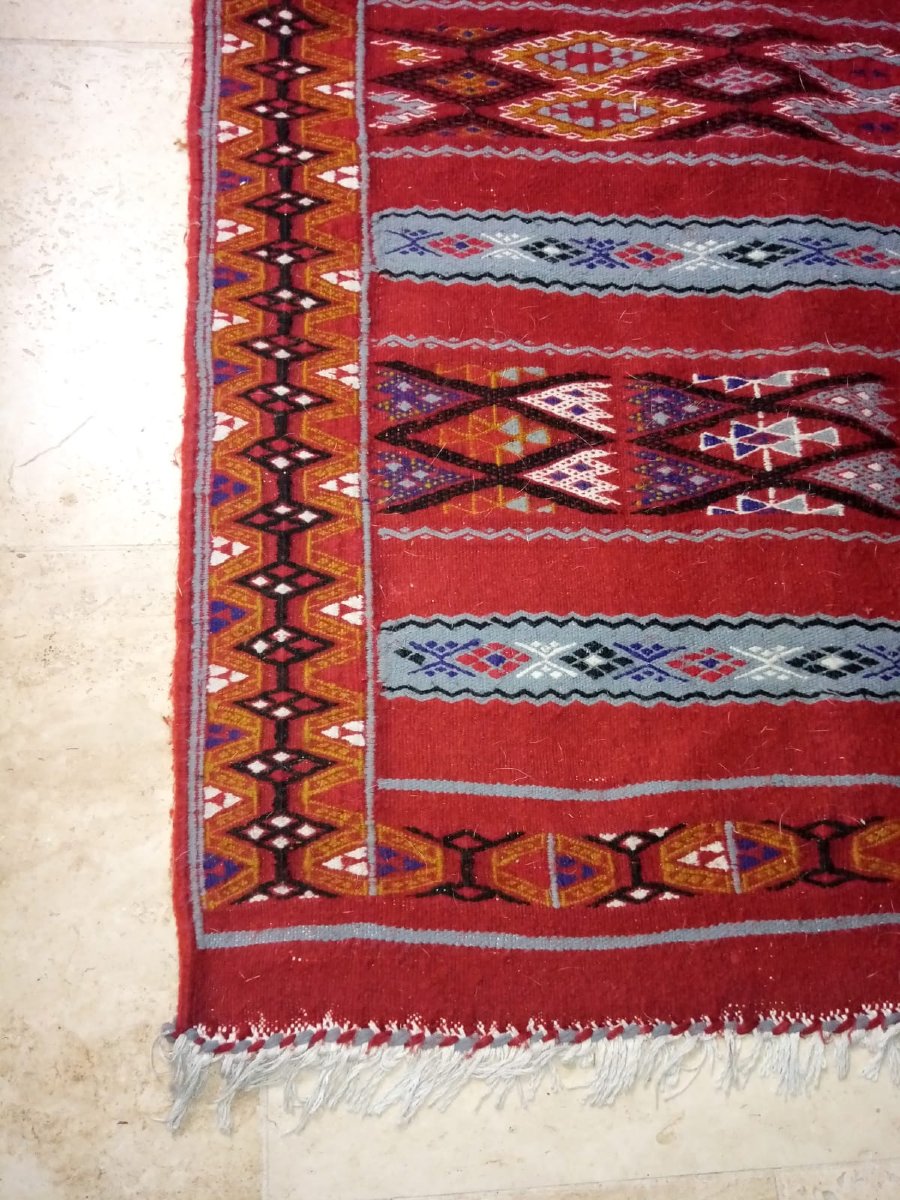 Tapis , Kilim , Laine , Tunisie , XX°. -photo-8