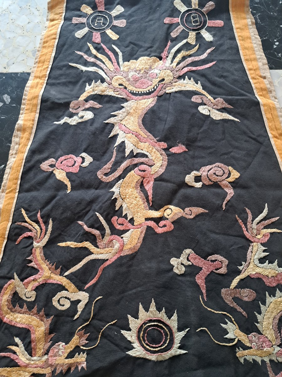Vietnam, Asian Ceremonial Tunic, Cotton And Silk, Early 20th Century. -photo-6