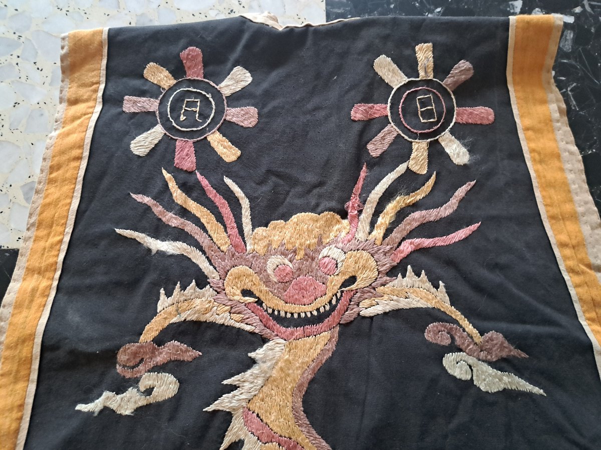 Vietnam, Asian Ceremonial Tunic, Cotton And Silk, Early 20th Century. -photo-8