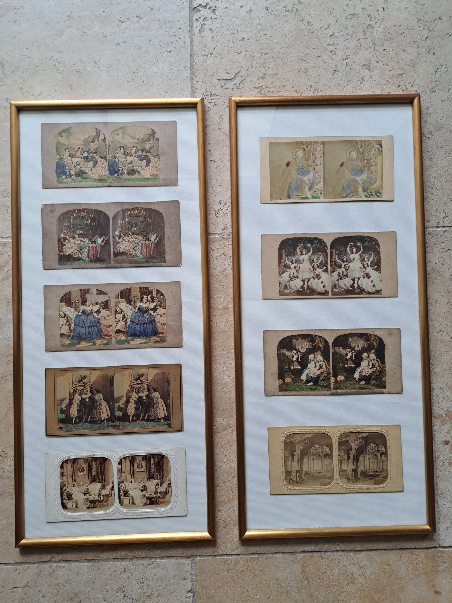 A Series Of 9 Stereoscopic Photographs, Late 19th/early 20th Century. -photo-2