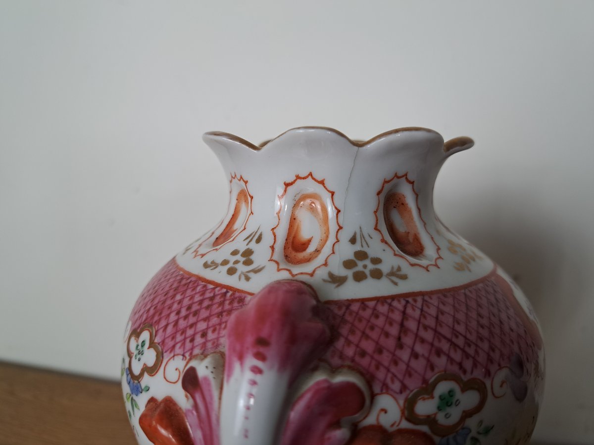 Paire de vases , Porcelaine , Manufacture Samson , Paris , Fin XIX°/Début XX°. -photo-3