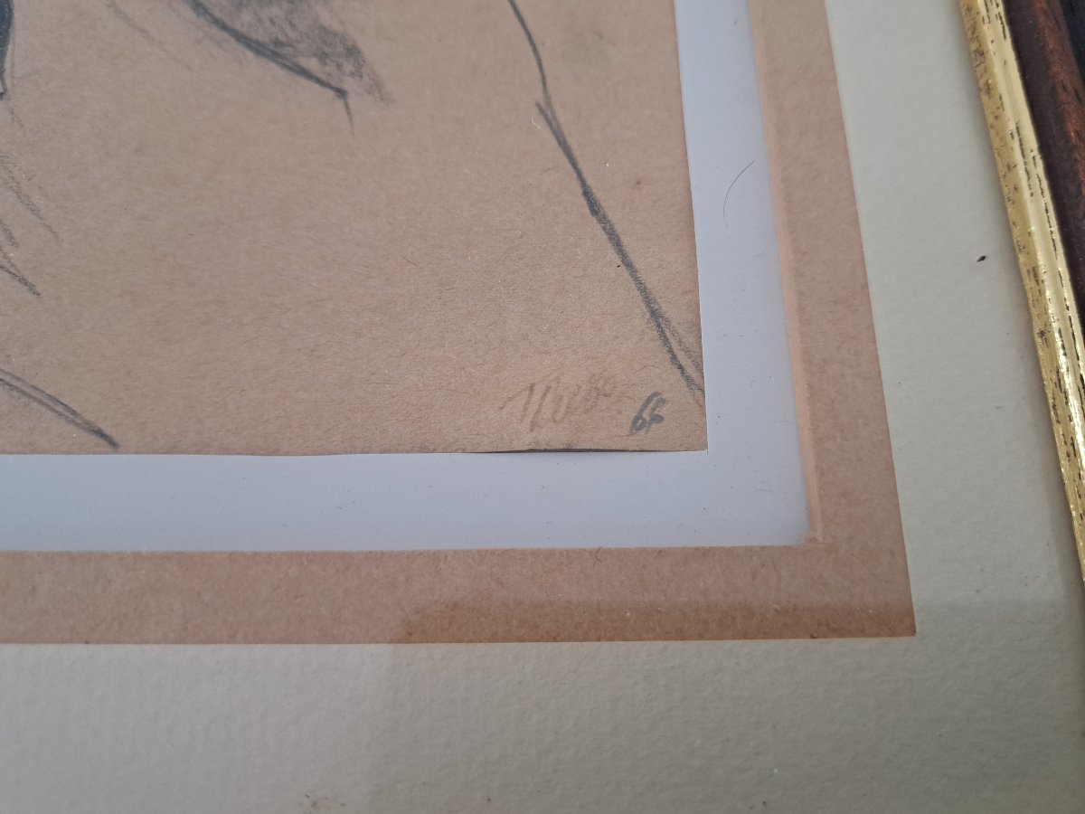 Jacques Troupel , Etude de main , Dessin , XX°. -photo-4