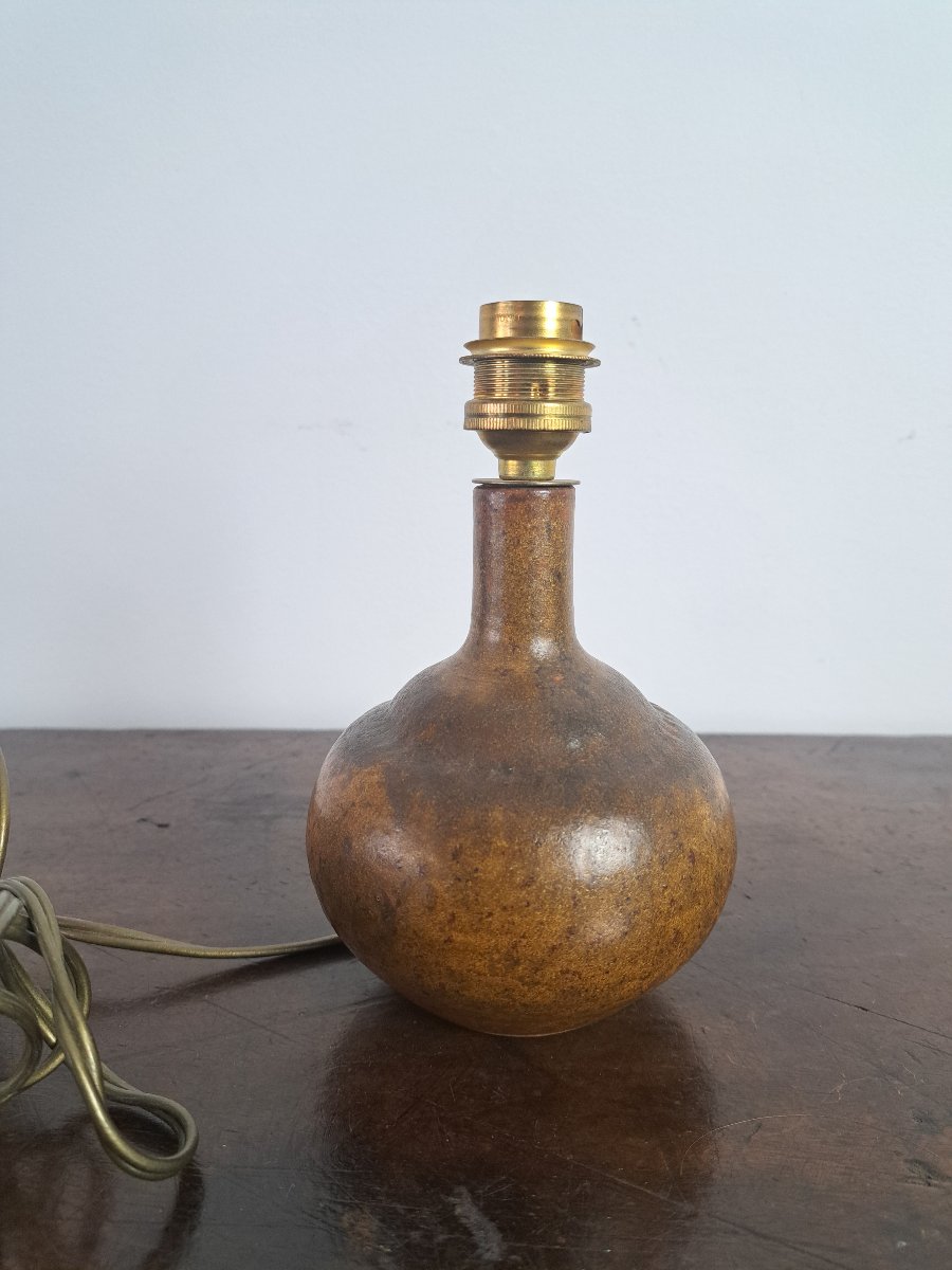 Annie Maume And Robert Héraud, Small Ceramic Lamp, 1960s. -photo-3