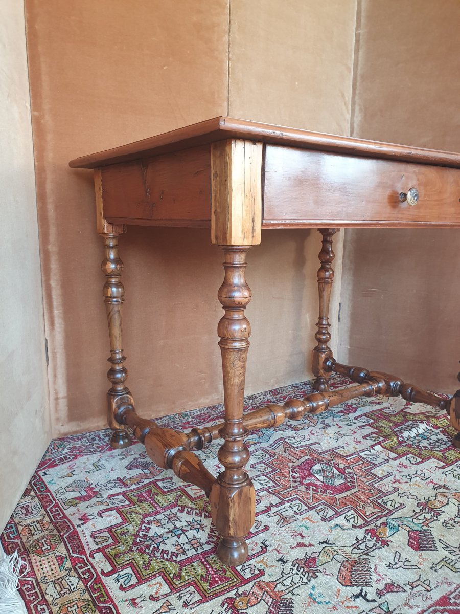 Gaiac Wood Table, 17th Century.-photo-1