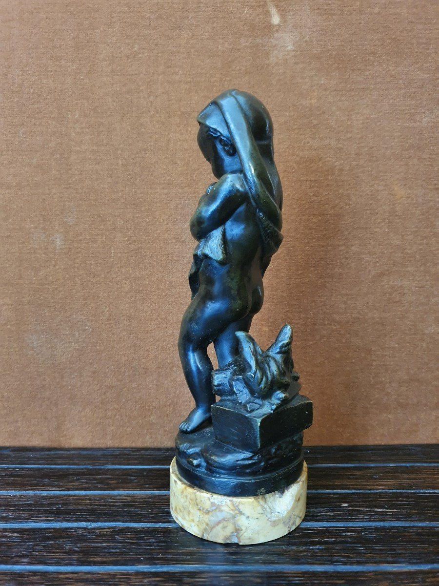 Clodion , Enfant , Sculpture Bronze , XIX°.-photo-2