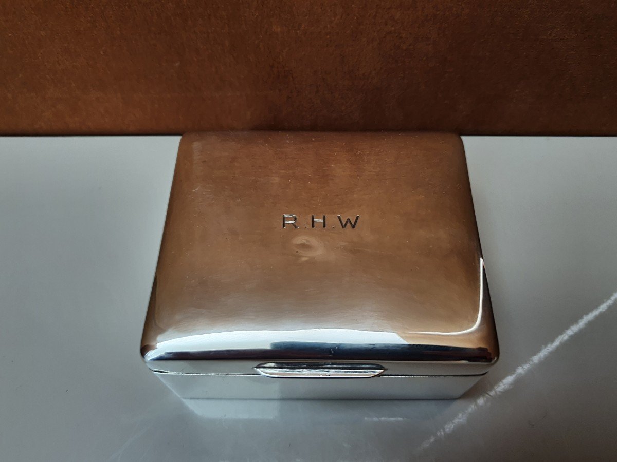 Mappin And Webb, Box, Solid Silver , London, Middle XX °.-photo-2