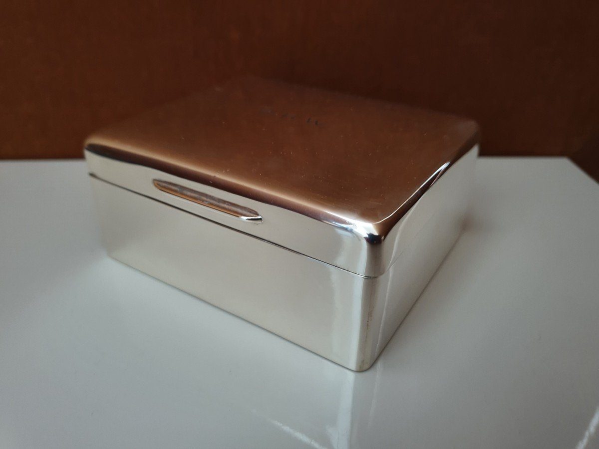 Mappin And Webb, Box, Solid Silver , London, Middle XX °.-photo-2