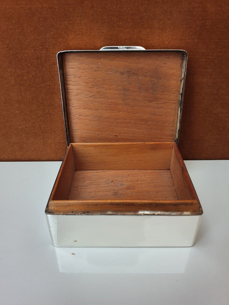 Mappin And Webb, Box, Solid Silver , London, Middle XX °.-photo-4