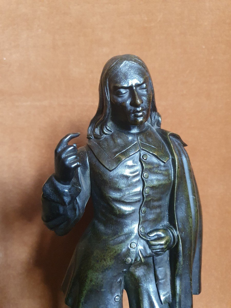 Personnage De La Renaissance , Bronze , XIX°. -photo-1