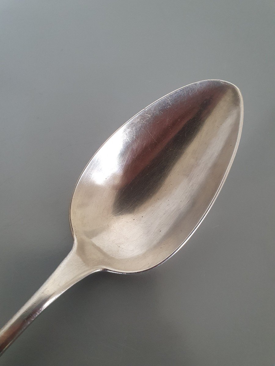 Ragout Spoon, Palma De Mallorca, Spain, Sterling Silver. Beginning Of The 20th Century.-photo-3