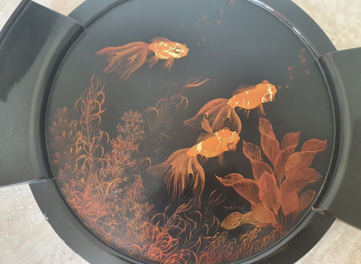 Truong Van Thanh, Lacquer Tray, Vietnam, Mid 20th Century.-photo-3