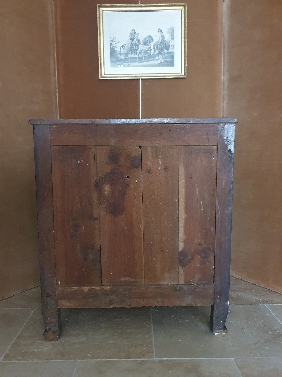 Scriban Chest Of Drawers, Blackened Wood, Louis XV, Late 18th/19th Century.-photo-7