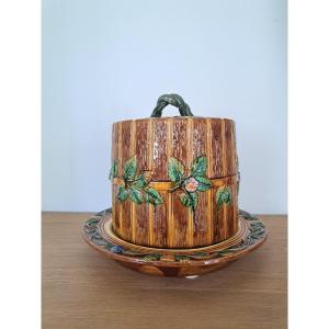 Minton, Cheese Dish / Stilton Dome, Majolica, XIX°.