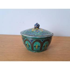 Morocco, Covered Pot, Safi Earthenware, Early 20th Century.