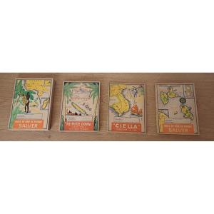 French Colonies, Set Of Notebook Covers, 20th Century. 