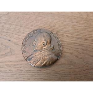 Emile Rousseau , Médaille Sa Sainteté Jean XXIII, Bronze , 1970. 