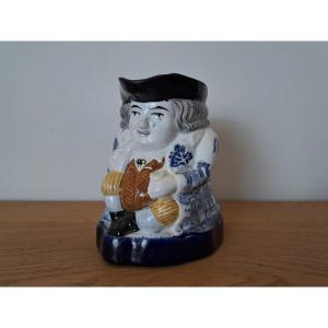 Toby Pitcher, English Earthenware, 19th Century.