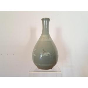 Corée , Petit Vase , Porcelaine , XX°.