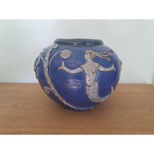 Gpa, Diemeringen, Alsace, Large Ball Vase, Year 40/50. 